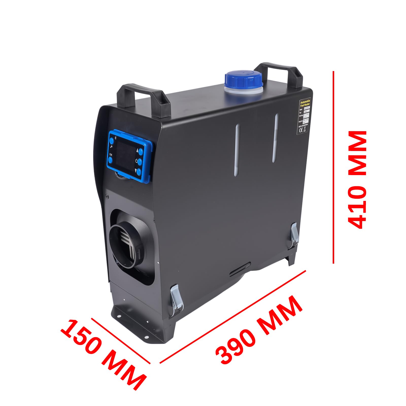 Zestaw ogrzewania postojowego, 12 V/24 V, 8 kW, nagrzewnica powietrza na olej napędowy ze sterowaniem Bluetooth i wyświetlaczem LCD do przyczep kempingowych, ciężarówek, łodzi, autobusów, szybkie na