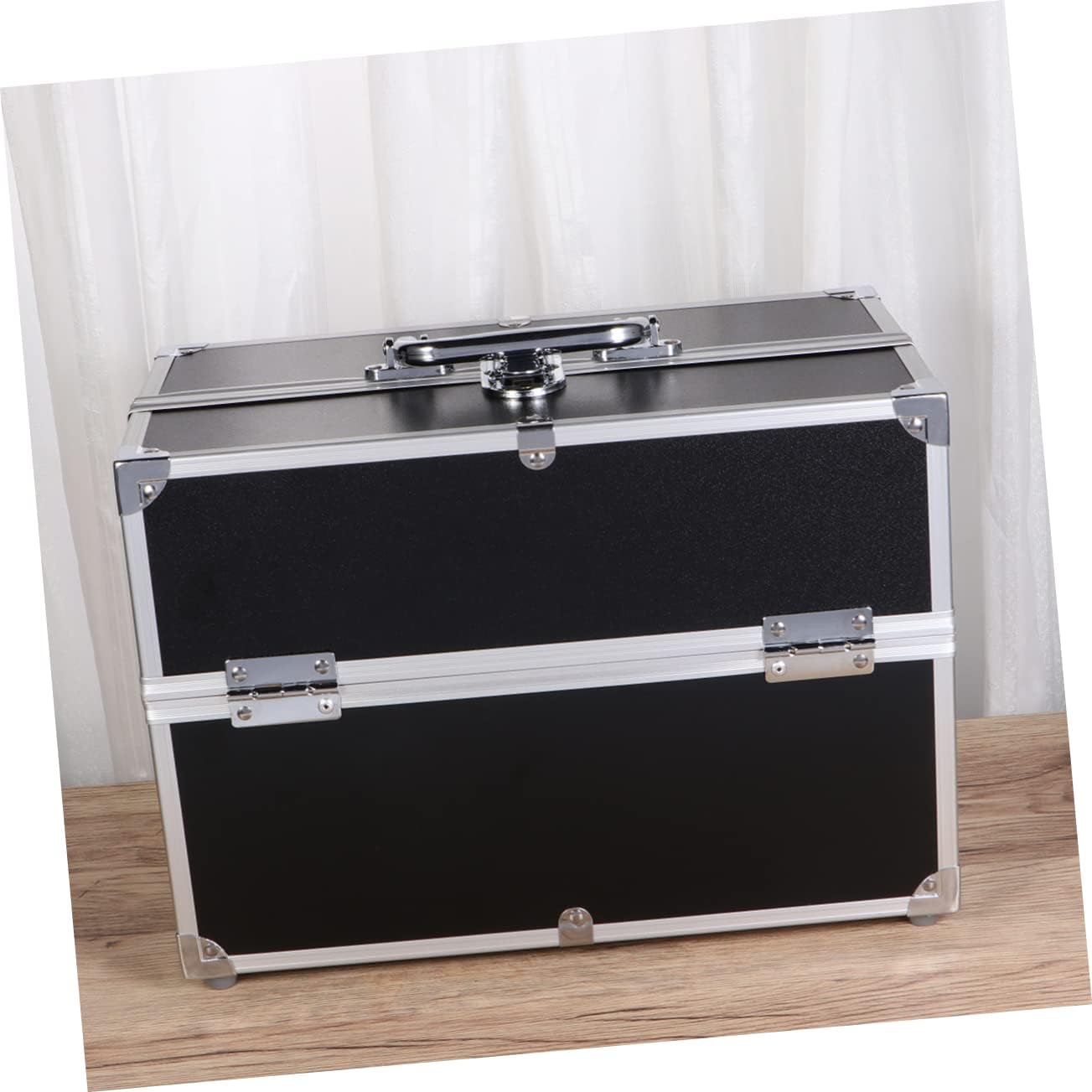 Makeup Train Case 3 Tiers Polyester Organizer for Travel