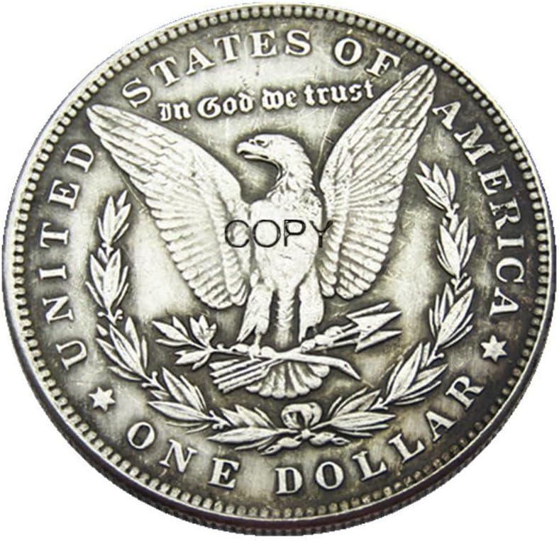 Miniatura 2 de Copia 1921 EE.UU. Hobo Morgan Moneda Cráneo Espada Esqueleto Ace Spade Spades Tarjetas Juego Plata Plateado Réplica Conmemorativa