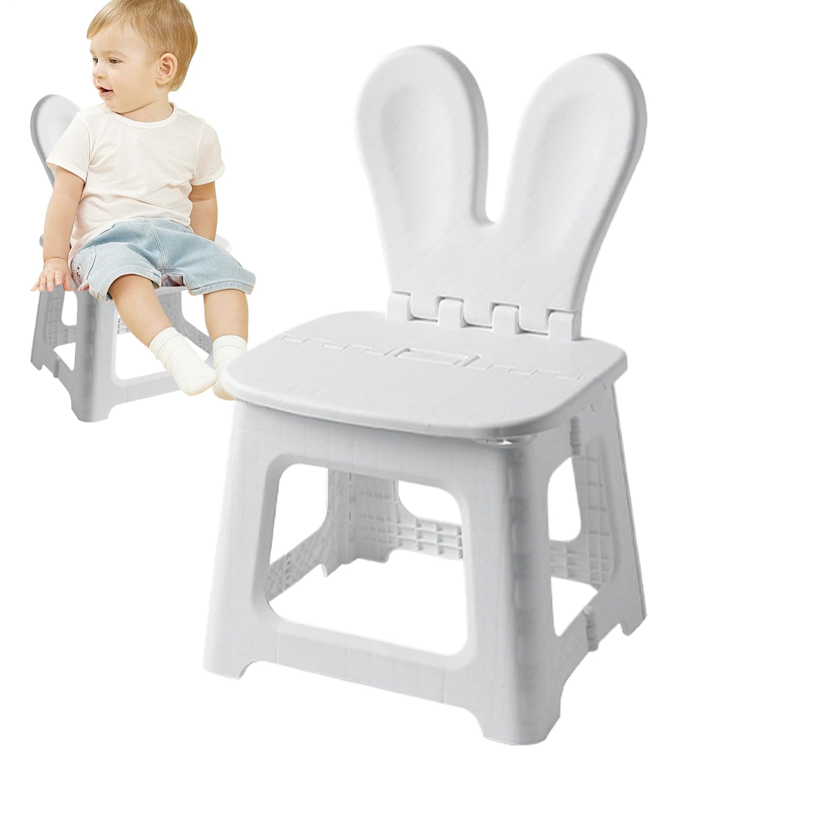Tabouret pliable design petit avec zone de chaussure d'assistance