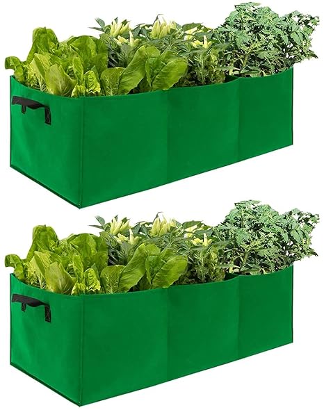MEG GROW Felt Febric 300 GSM Plant Grow Bag Basket (36 X 12) Inch (Pack of 2)