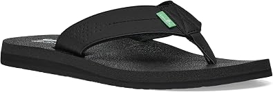 Sanuk Mens Beer Cozy Coaster | Flip Flops for Men | Mens Sandals | Beach Sandals | Supportive & Lightweight | Memory Foam Footbed