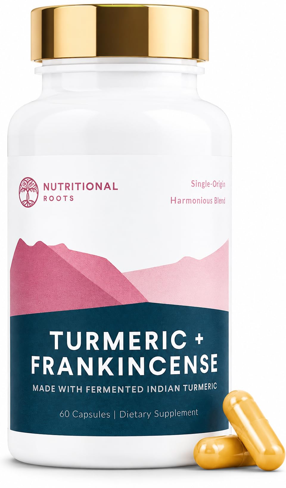 Nutritional Roots - Turmeric Curcumin Boswellia Anti Inflammatory - 60 caps