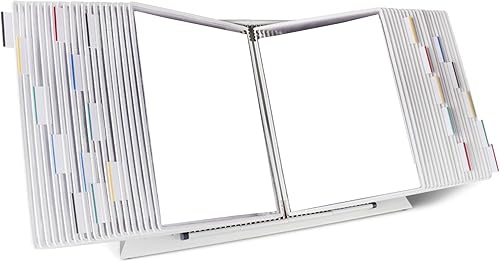 Vista 9 de DJOIS by Tarifold - Sistema de visualización de escritorio, marcos de alambre de acero duraderos, tamaño carta, 10 bolsillos de doble cara, Variado