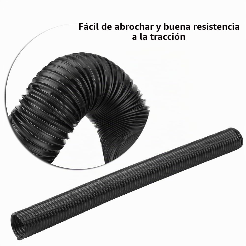 Tubo de Entrada de Aire para Automóvil, Manguera de Plástico para Conductos de Tubería de Expansión Flexible de Admisión de Aire Modificada Universal para Automóvil (76 mm) tubo 60mm