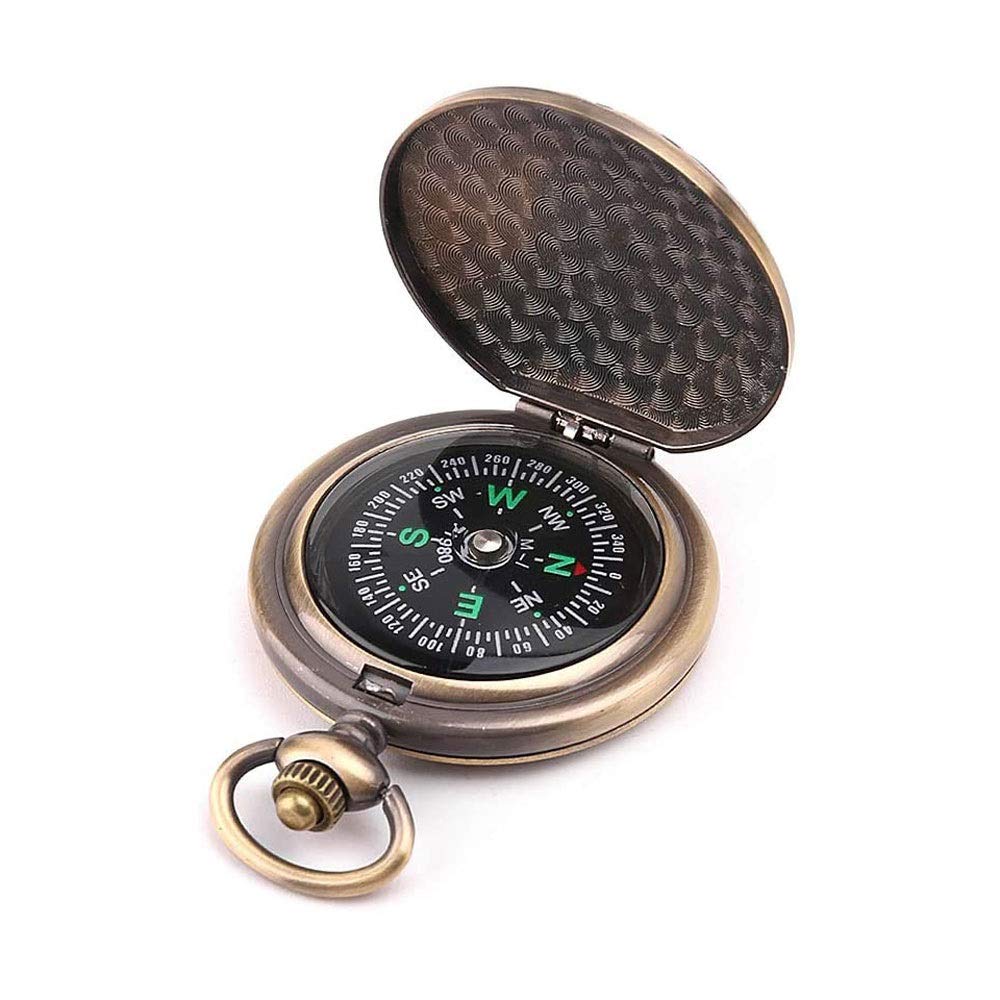 Vintage Bolsillo brújula clásico brújula portátil preciso Impermeable para Senderismo al Aire Libre Camping automovilismo Backpacking