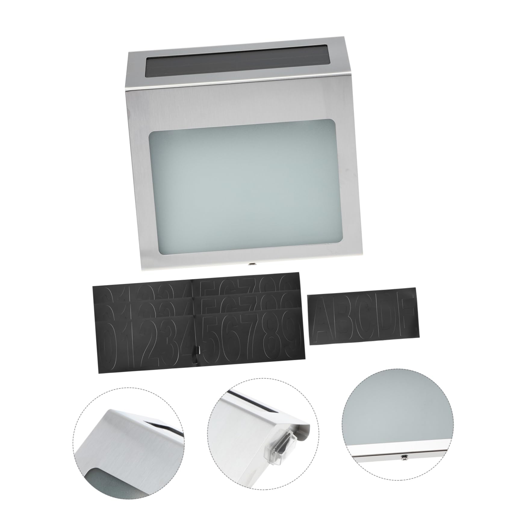 Housoutil Lampada a Energia Solare Per Numero Civico Luce a Led Per Targa Porta Realizzata Con Materiali Durevoli e Resistente Alle Intemperie