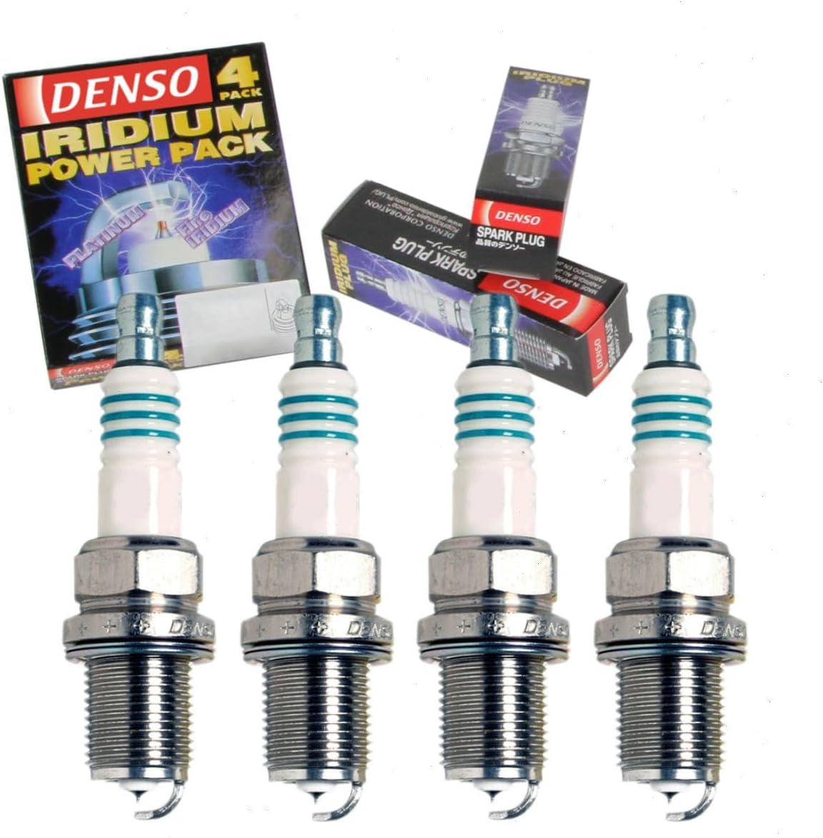 4 pc DENSO Iridium Power Spark Plugs compatible with Subaru Outback 2.5L H4 2000-2012