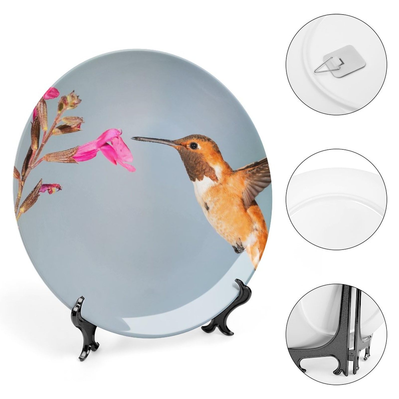 Assiette Céramique Peinte à La Main, Sous Glaçure ... - Grandado