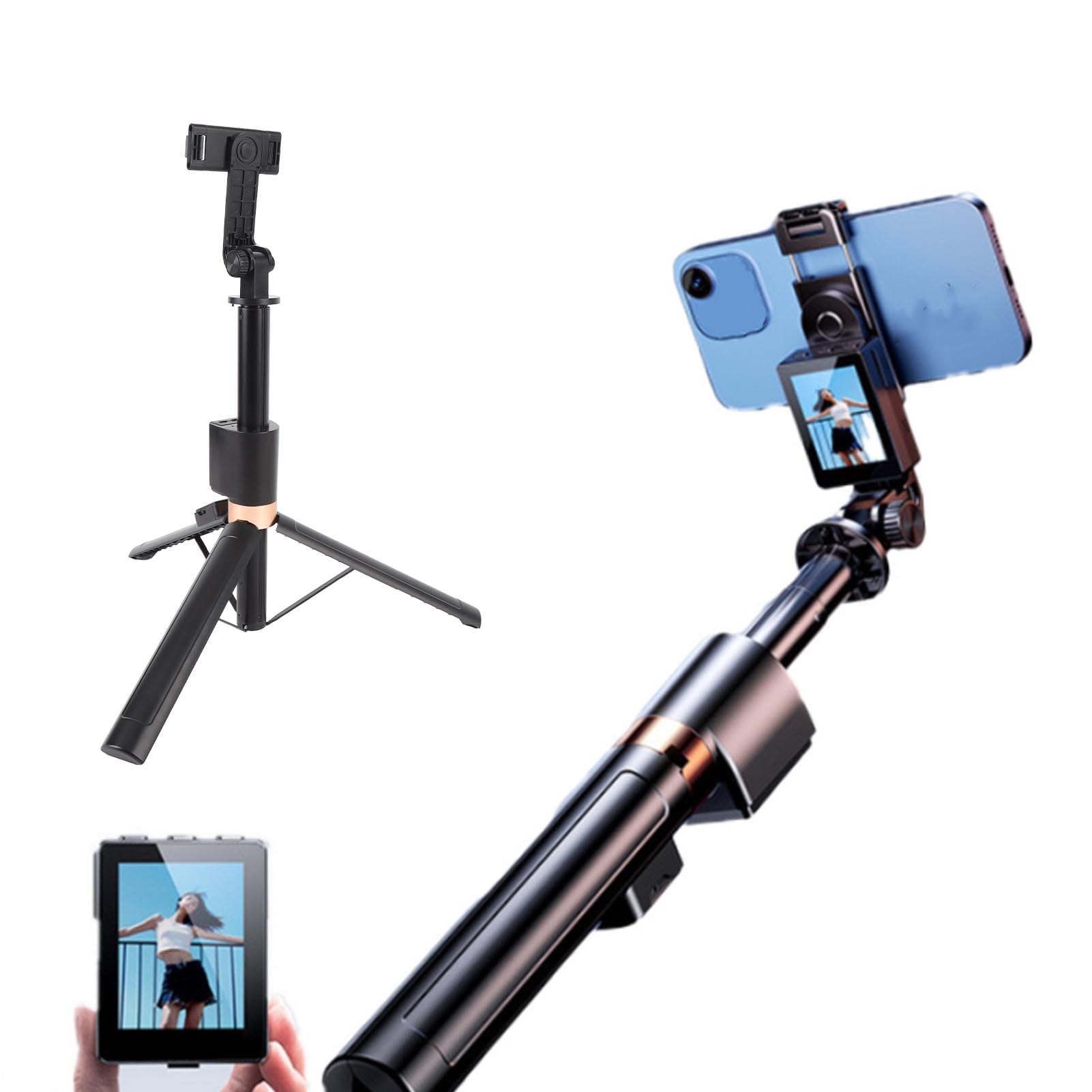 Sxhlseller Selfie Stick per Telefono con Schermo da 2 Pollici e Telecomando