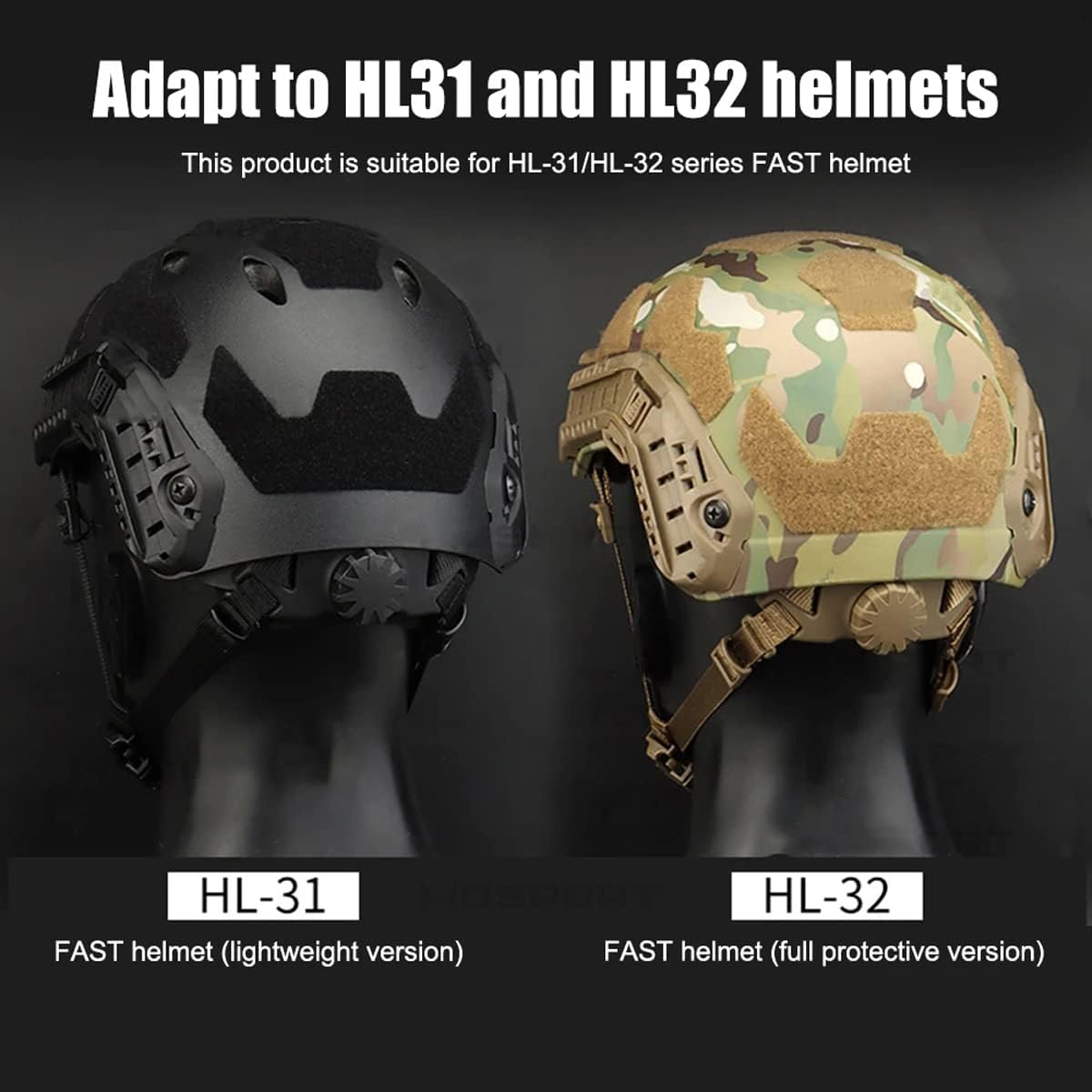 AZB Tactical Helmet Strap Adjustable Chin Strap Inner Suspension System with Bolts and Screws for Tactical Fast MICH IBH Airsoft Helmets