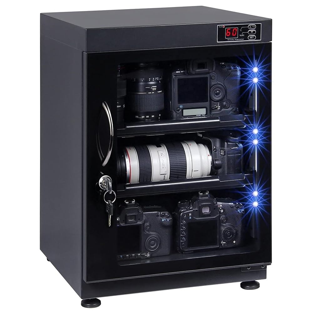 Gabinete secador digital WYWY de 35L para objetivos de cámara con deshumidificador electrónico