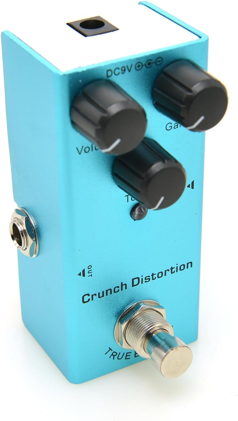 Electric Guitar Effects Pedal Mini Single Type DC 9V True Bypass (Crunch Distortion)