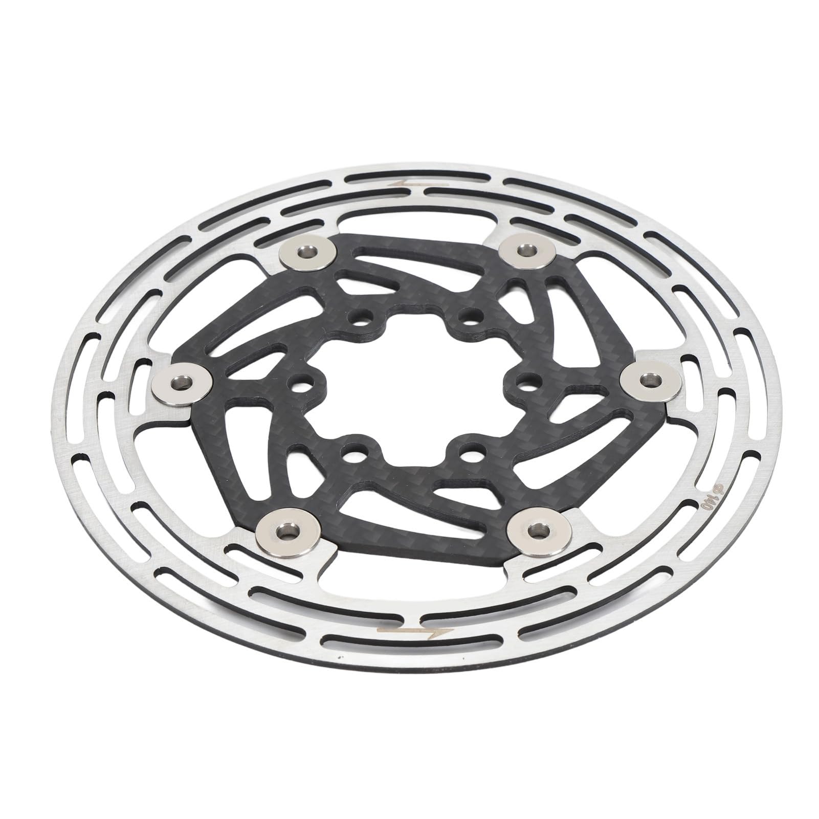 Socobeta Rotor de Disco de Freno de Bicicleta, Acero Ligero con Disipación de Calor para Bicicletas de Montaña y de Carretera, Diseño de Fibra de Carbono de 6 Pernos