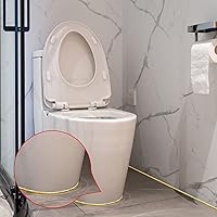 Vista 3 de Flexible Quarter Round Peel and Stick Molding Trim,16.4 ft.Self Adhesive Waterproof Caulk Strip for Baseboard Stair Countertops Tile Walls Cabinet