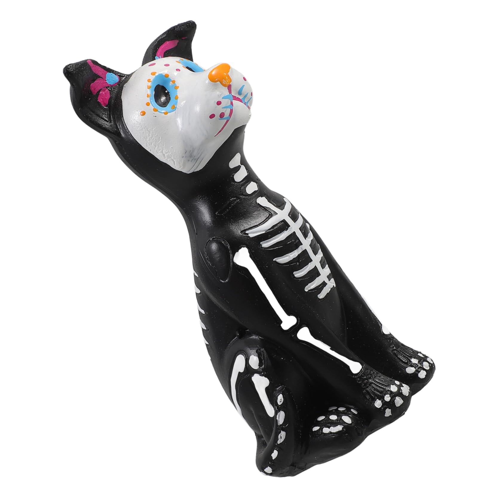 BESTonZON 4 Stück Halloween Resin Hund Figur Tischdekoration Niedliche Kleine Hundeskulptur Leichtes Harz Tier Ornament Langlebig und Einfach zu Reinigen als Halloween Party Zubehör und Foto