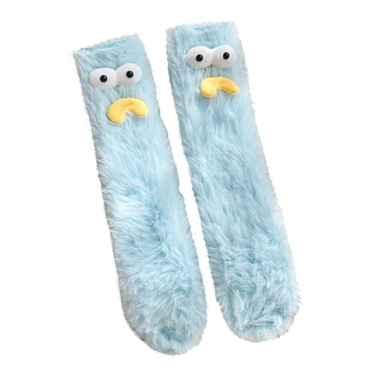 TFTSR Crazy Funny Fuzzy Silly Socks for Kids Women,Girls Fluffy Slipper Novelty Fun Socks,Boy Men Cute Cozy Soft Animal Socks