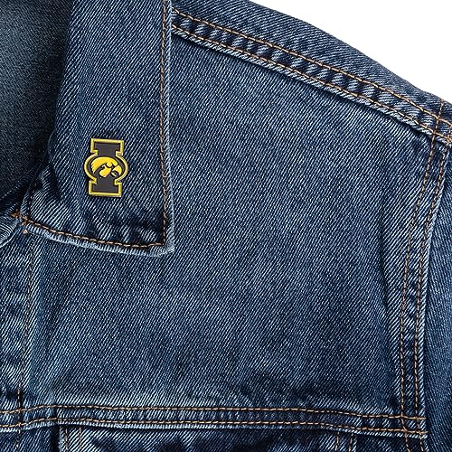 Image of Desert Cactus University of Iowa Lapel Pin IOWA Hawkeyes Made of Metal for Formal Wear, Bag and Hat Jewelry, and Tie Tack (Pin B)