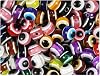 BeadTin Mixed Colors 12mm Round Evil Eye Resin Beads 60pcs
