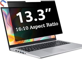 Magnetic Laptop Privacy Screen 13.3 Inch 16:10, Removable Privacy Filter