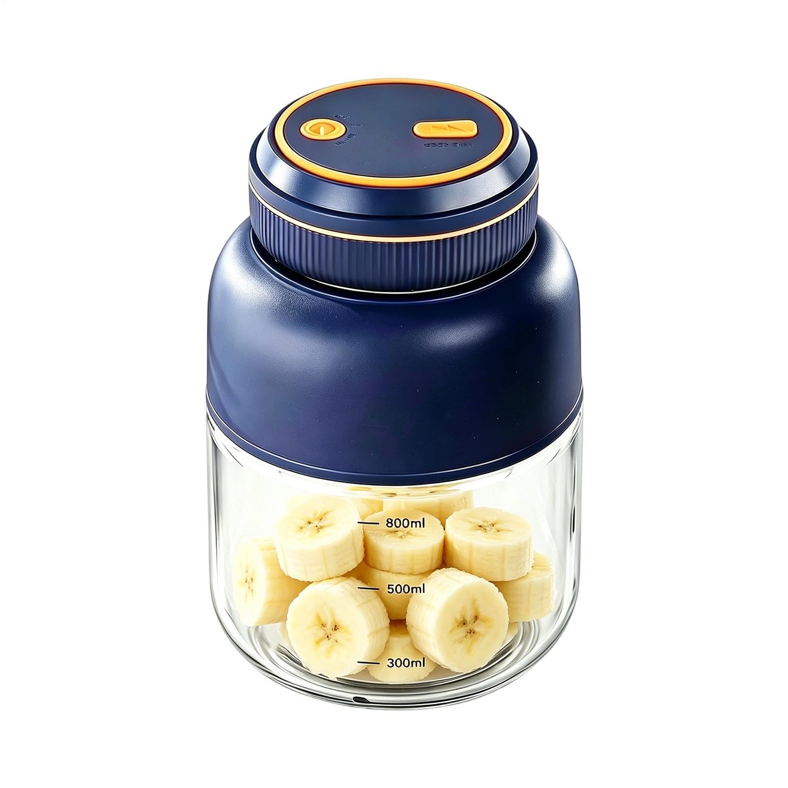 Tazza frullatore elettrico, 800 ml, strumento da cucina per frutta, portatile, per uomini, adolescenti, adulti, cucina, hotel, scuola, viaggi, palestra, viaggi, dormitorio, appartamento