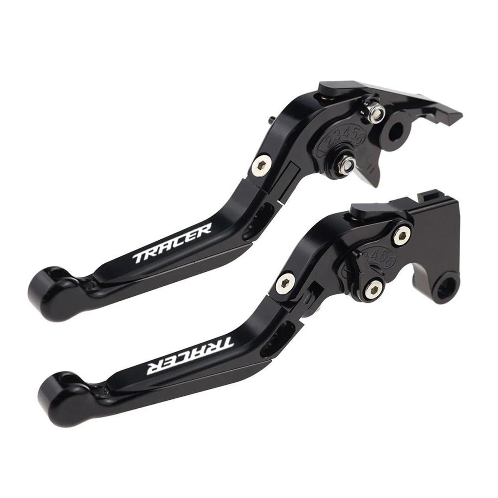 Motorcycle Foldable Extendable Brakes Clutch Lever Compatible With Tracer 7 7GT 2015-2022 700 700GT 2021-2022(BLACK)