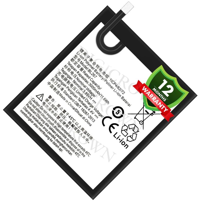 Image of Original BL267 Battery Compatible for Lenovo Vibe K6 (K33a48, K33b36) - (3000mAh) - 1 Year Warranty