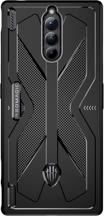 GIOPUEY Case Compatible with Nuba Red Magic 8 Pro/Pro+, TPU Flexible Material Ultra-thin Cover, Anti-Fingerprint Slim Fit Phone Case [Wear Resistant] [Slip-Resistant] - Black