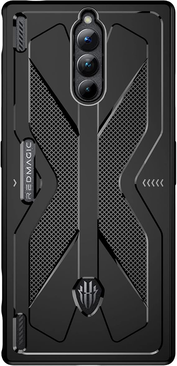 GIOPUEY Case Compatible with Nuba Red Magic 8 Pro/Pro+, TPU Flexible Material Ultra-thin Cover, Anti-Fingerprint Slim Fit Phone Case [Wear Resistant] [Slip-Resistant] - Black
