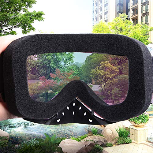 Dmeixs Motorcycle Goggles Dirt Bike Goggles Grip For Helmet Anti Uv Windproof Dustproof Anti Fog Glasses For Atv Off Road Racing With Cool Look Headwear Pink Frame+Colorful Lens #TOP2