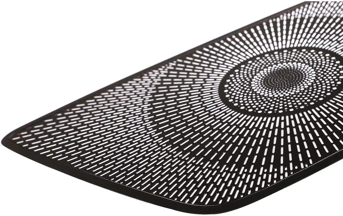 Autobro for BMW X5 G05 2019 Aluminum Alloy Black Car Dashboard Speaker Cover Trim Car Accessories