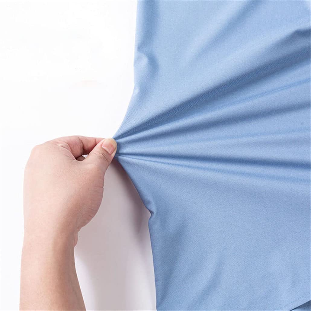 Camicie da uomo in seta elasticizzata Camicie a maniche corte da lavoro per camicie estive Top da uomo senza tasca frontale, F3020, S