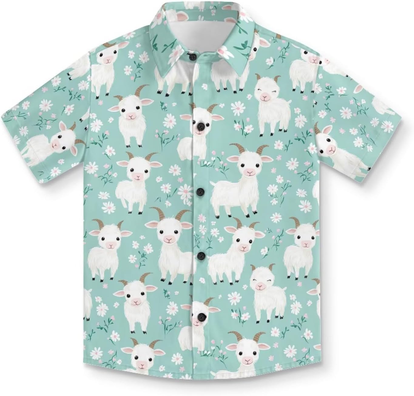 Upetstory Boys Button Down Shirts Summer Short Sleeve for Kids