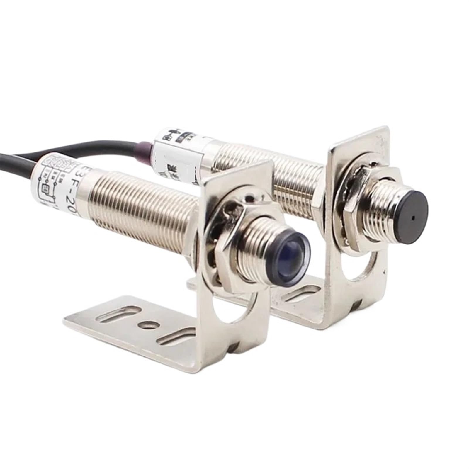 M12 laser opposite photoelectric switch E3F-20L/20C1 infrared proximity sensor normally open 20 meters laser sensor(NPN NO)