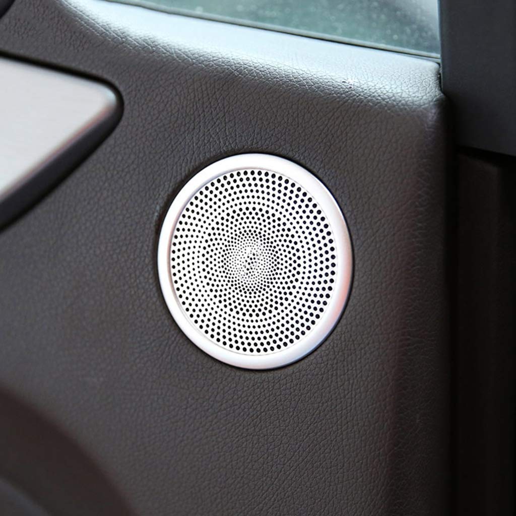 Aluminum Alloy Door Speaker Cover Trim Accessories silver for Mercedes Benz ML GL GLE W164 X164 2013-2016