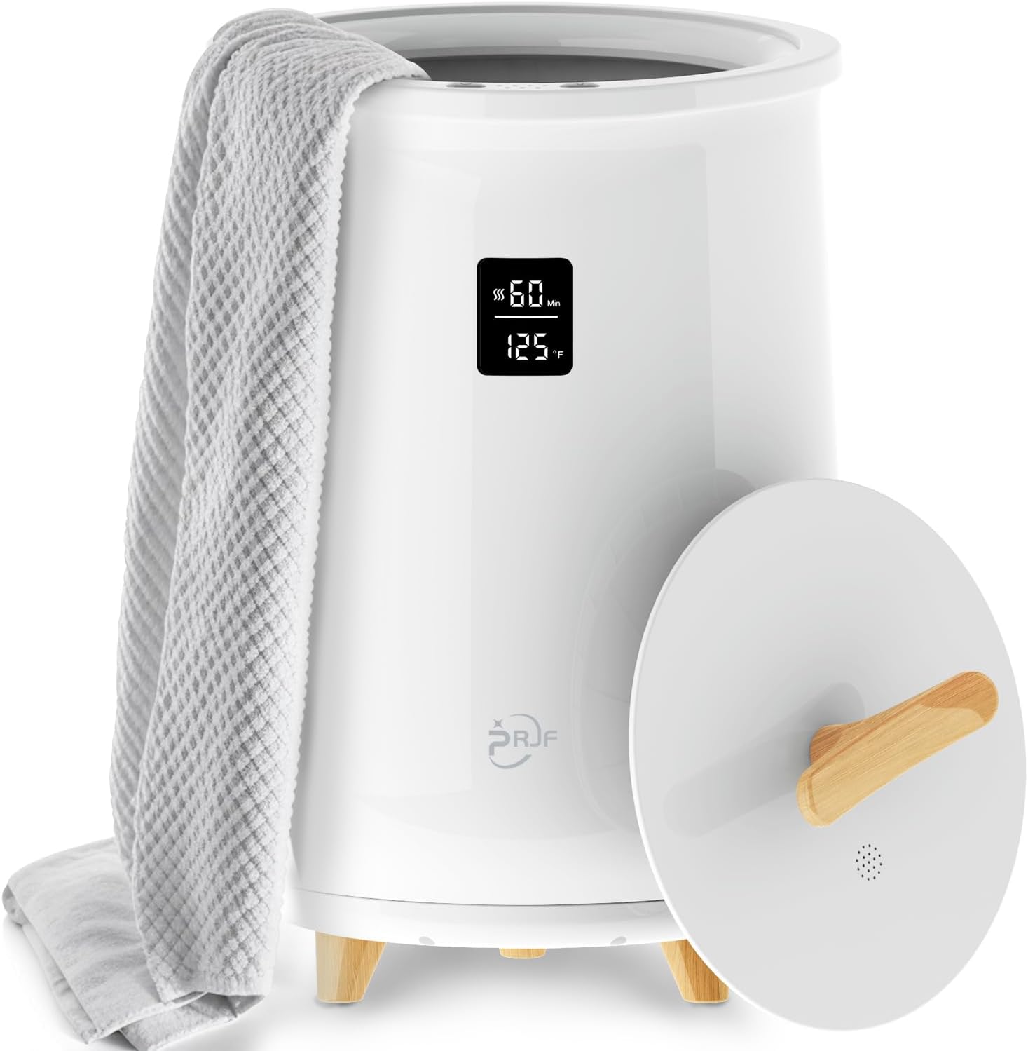 PRJF Towel Warmer, Heated Towel Warmer Bucket with LED