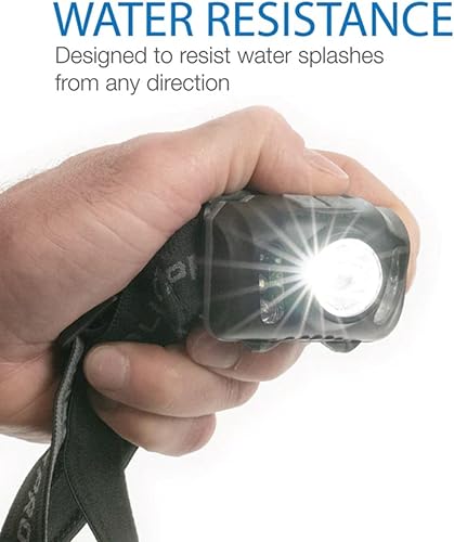 Miniatura 8 de LUXPRO LP345V2 - Linterna frontal LED brillante de 300 lúmenes para exteriores, campamento y senderismo, 6 modos de luz, luz blanca, verde y roja,