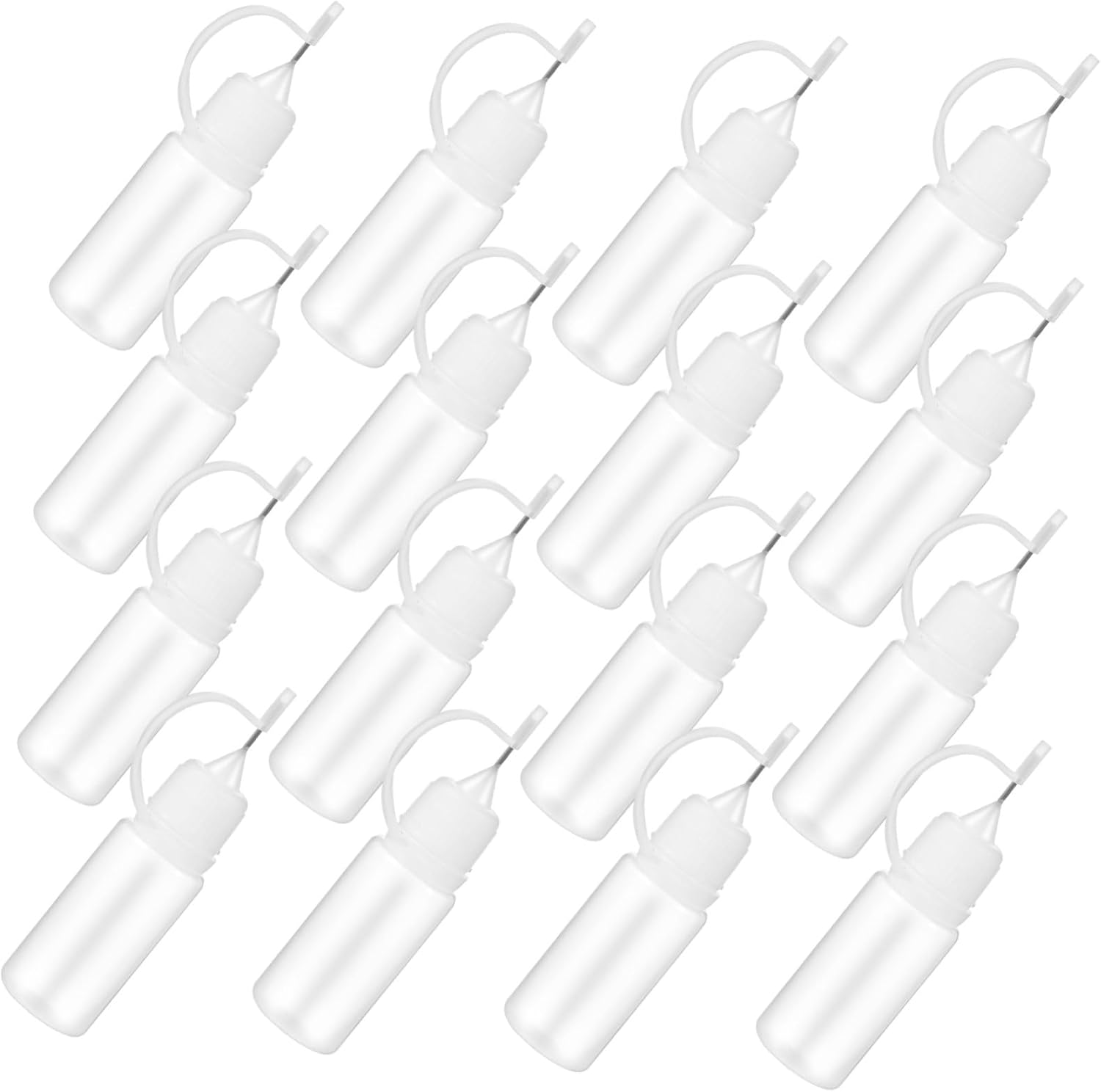25pcs 10ml Needle Tip Squeeze Bottles with Pe Material, Refillable and Portable Precision Tip Bottles for Dispensing Liquid Adhesive, Paint, Moisturizing Liquid, and Other Fluids