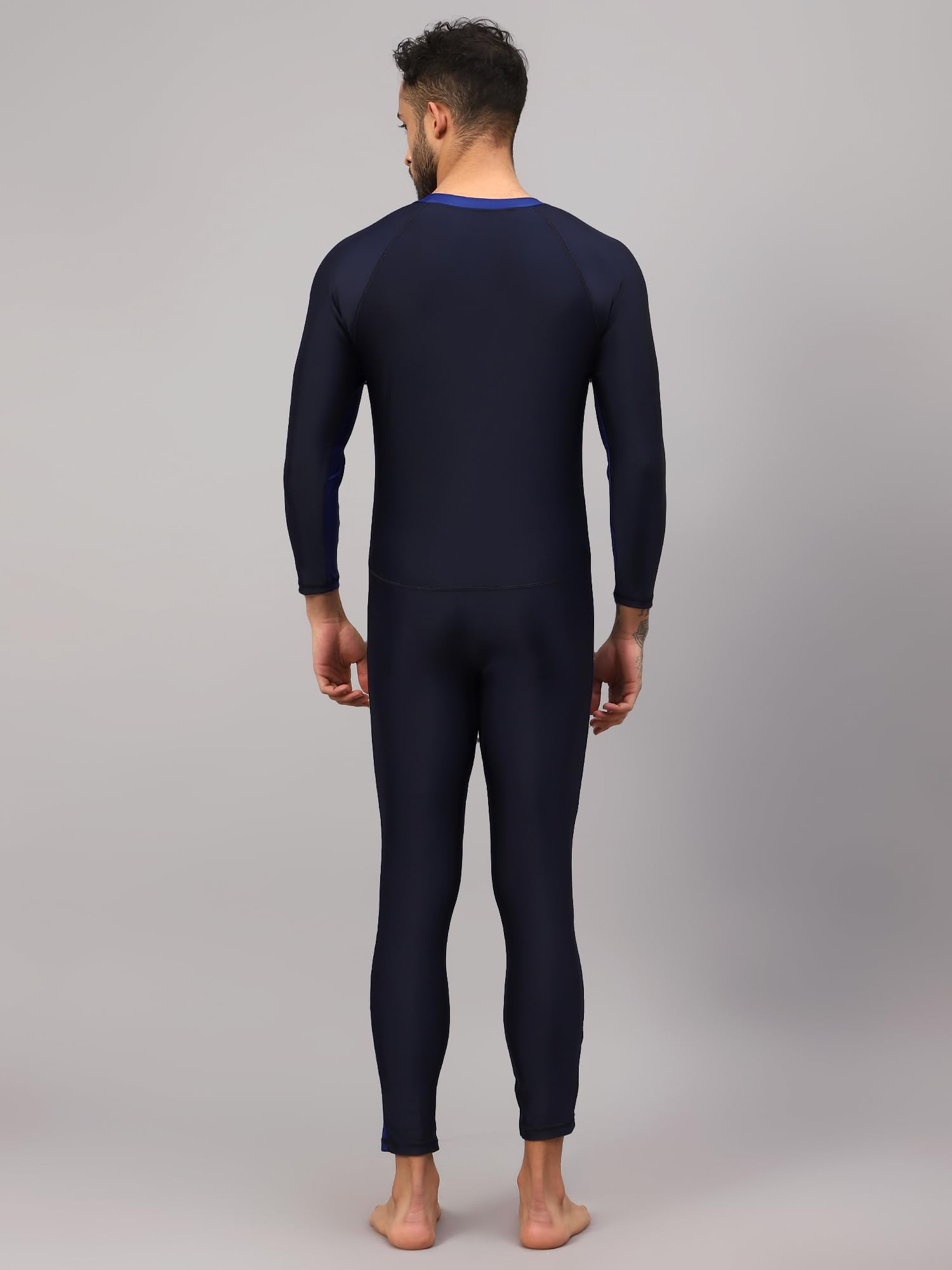 Vector X OMSS-356 Full Leg Length Swimming Costume for Multipurpose Wear for Swimming I Diving I Cycling I Aerobics Swimsuit for Unisex Adult Men