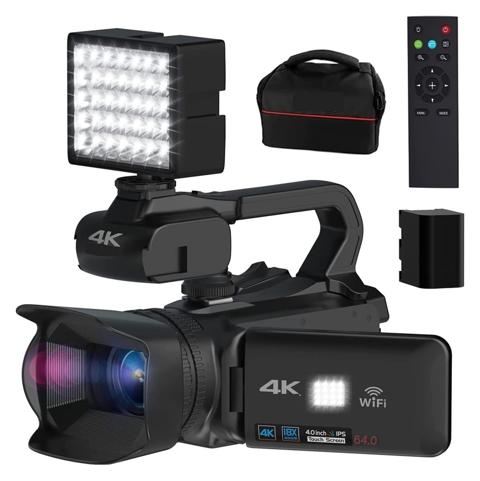 WIFI CAMERA HDビデオカメラ 4台セット Amazon | デジタルカメラ 18Xズーム4Kビデオカメラデジタルカメラ用