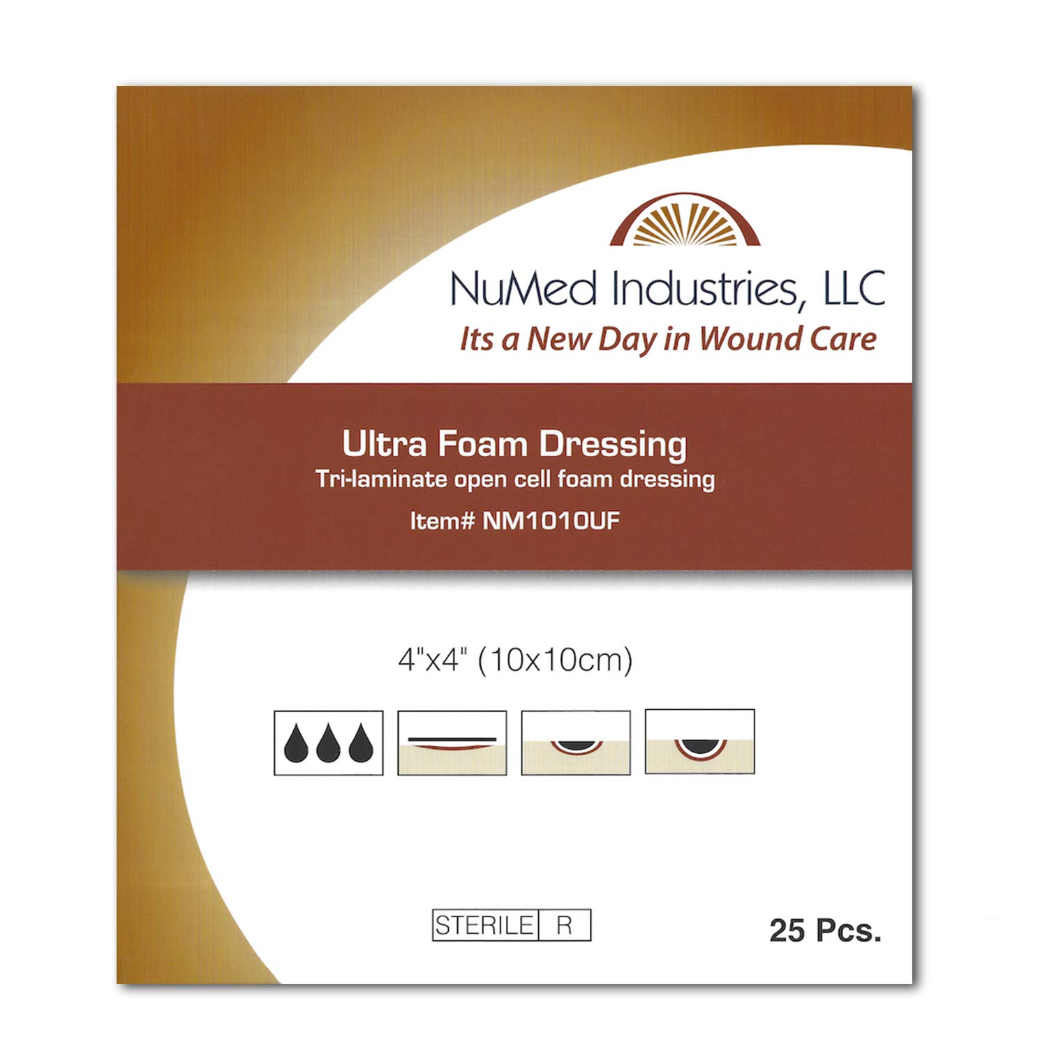 Ultra Foam Dressing 4x4 25/Box