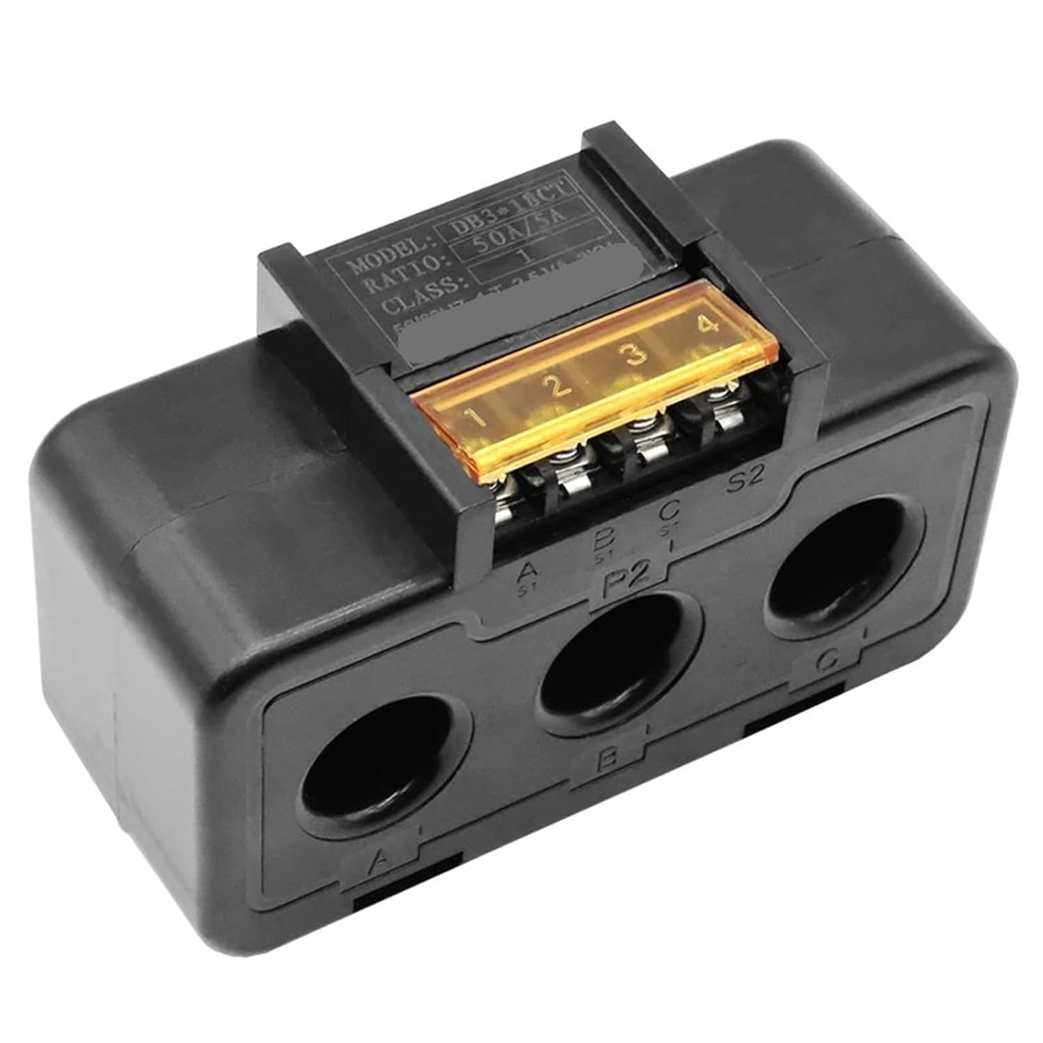 Small Type Electric Meter Three-Phase 30/50/100/150/200A 5A Energy Meters 1Pcs(150A 5A)