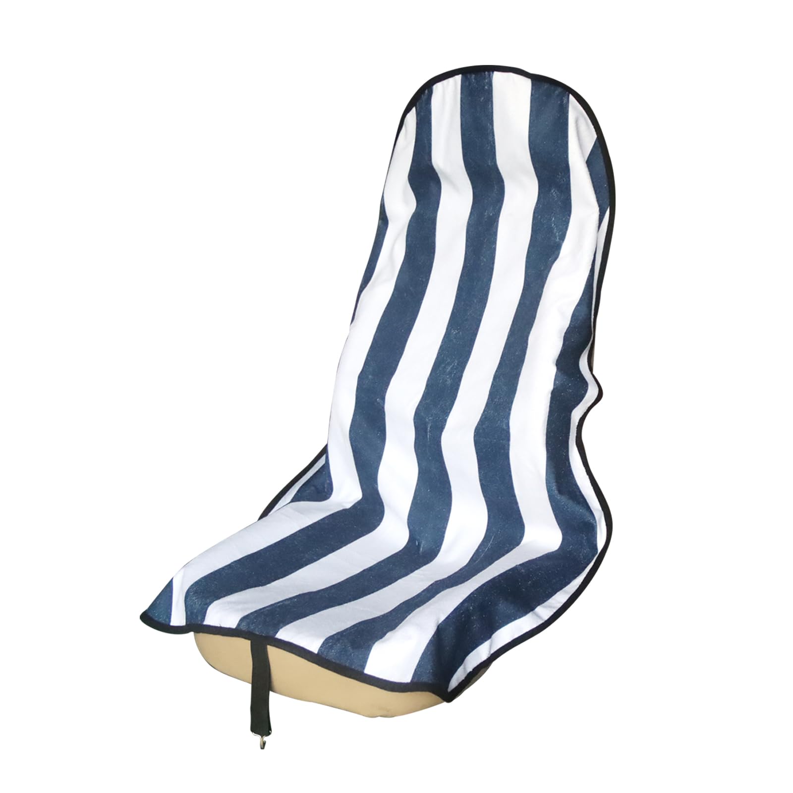 nbnhxnff Car Seat Cover (Blue & White Stripe, 1pcs Front Seat)