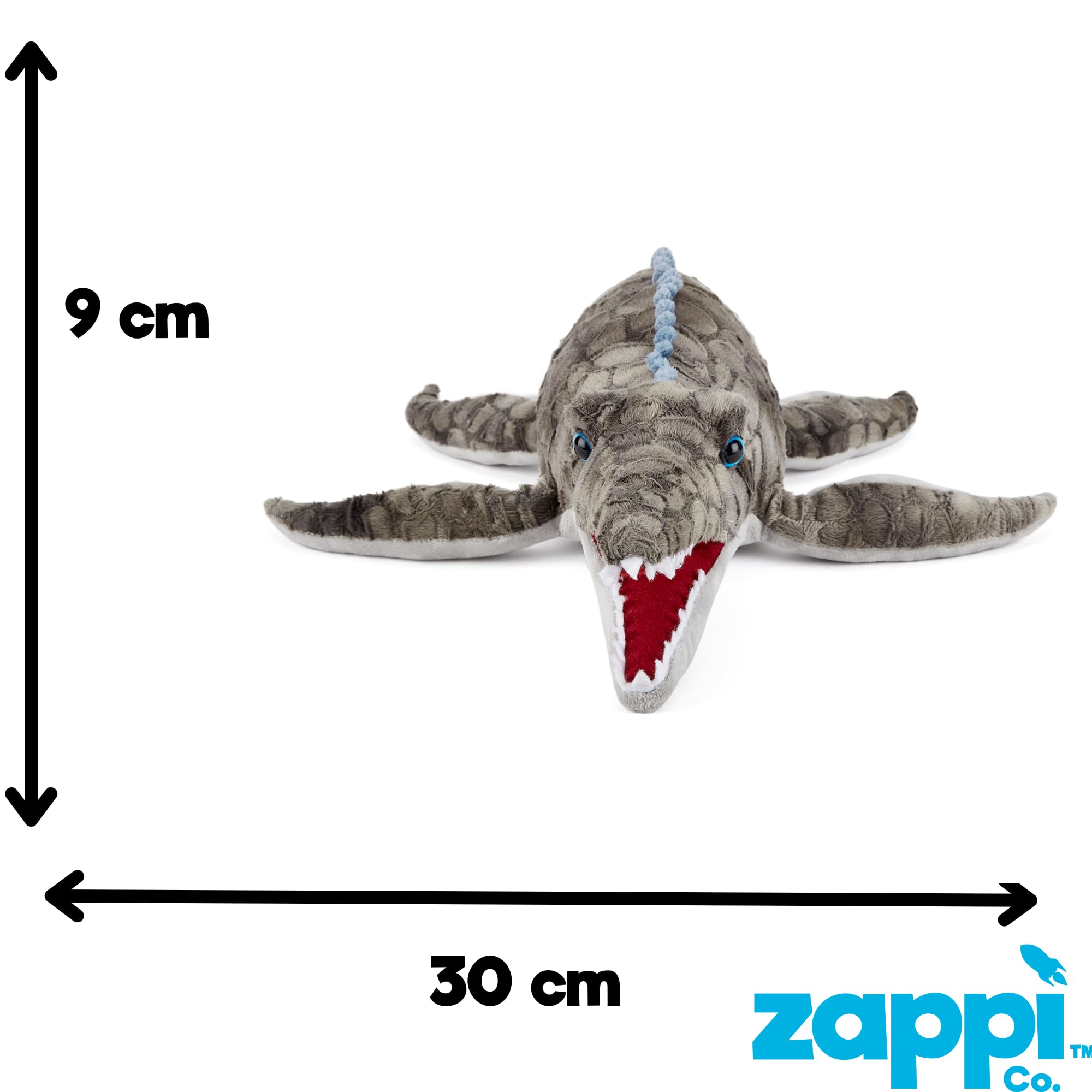 Zappi Co Weich gefülltes Kuscheltier für Kinder Mosasaurus Plüschtier (38-40cm Länge) Safari-Tiere Kollektion Plüschteddy Neugeborenes erstes Kind - 4
