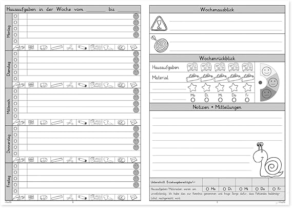 TimeTEX Student Log Book Plus – Supports Students with Daily Planning Work – A4 – Exercise Book – Light Blue – 10568 – Student Logbook