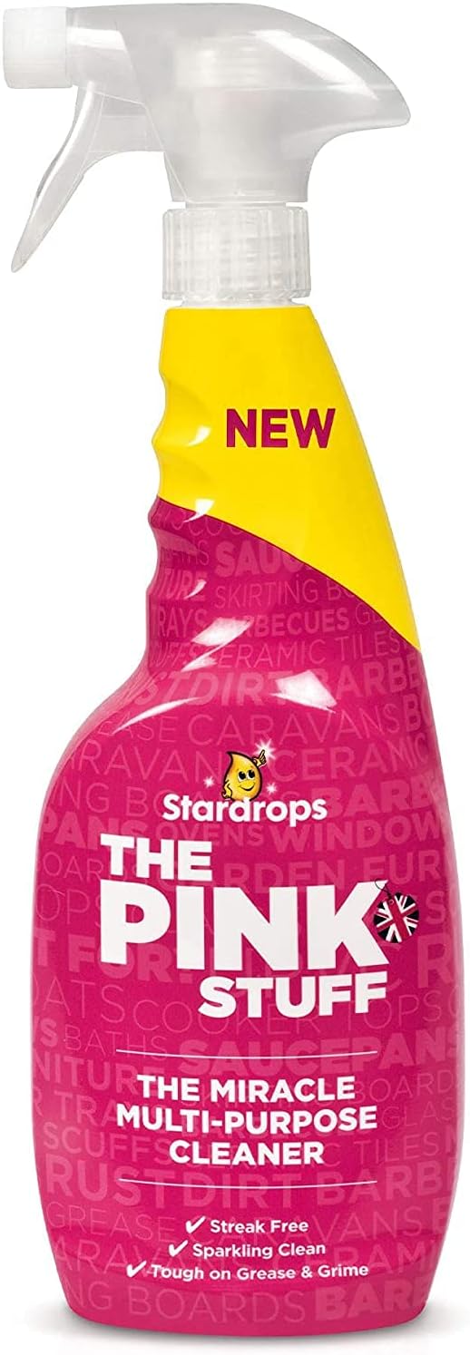 Stardrops - The Pink Stuff - The Miracle Cleaning Paste, Multi-Purpose Spray, And Bathroom Foam 3-Pack Bundle (1 Cleaning Paste, 1 Multi-Purpose Spray, 1 Bathroom Foam) : Health & Household