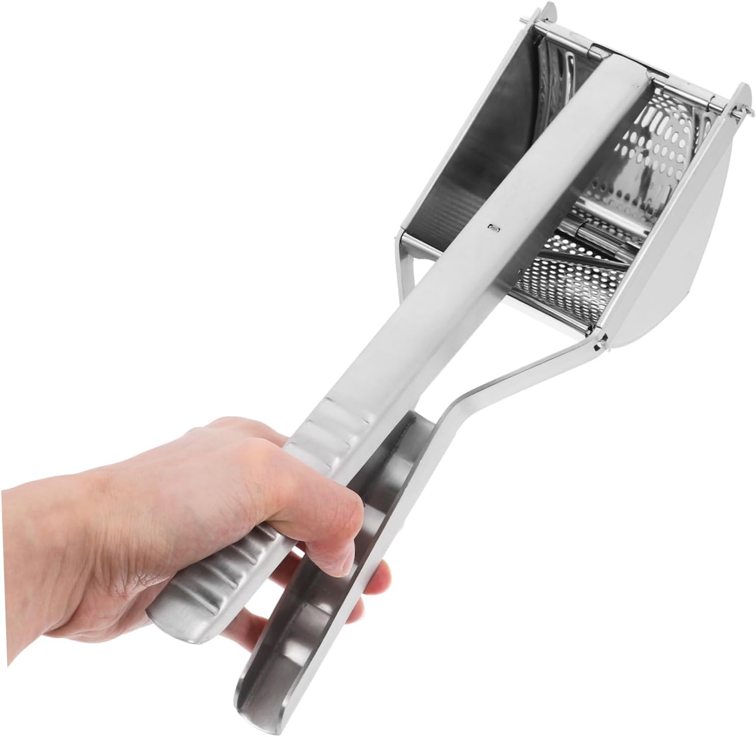 Stainless Steel Potato Masher Presser Twist Action Ricer Potato Puree Multipurpose Kitchen Tool Easy to Use for