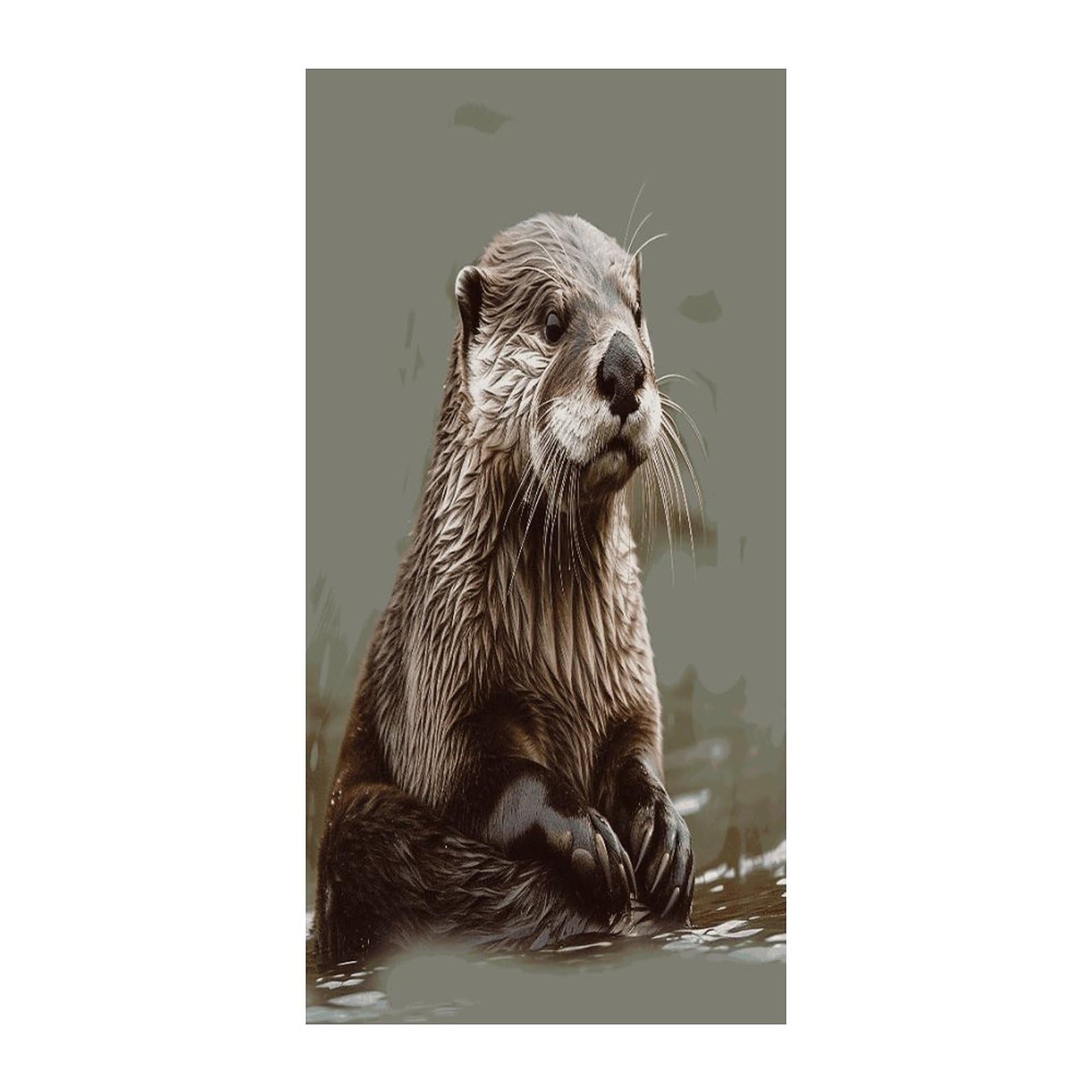 Fekiloot Style Otter Animal Door Curtain Room Divider Curtains