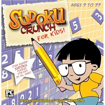 CD-ROM Sudoku Crunch for Kids Software Book