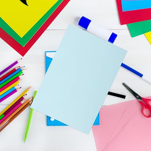 Miniatura 9 de NUOBESTY 100 piezas de papel de impresión de papel de impresión de papel de origami para arte artesanía plegable escribiendo corte (tamaño A4 azul